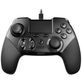 Krom Gamepad Kaiser NXKROMKSR - Mando Gaming Elite para Competición, Cable USB 3m, 12 Botones, 4 Palancas Traseras, Compatible con PC (Steam), PS3, PS4